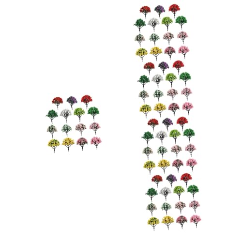 STOBOK 75 STK Grüne Landschaft Landschaftsmodell Baumfiguren Modellbäume Grüner Landschaftsbaum Miniaturbäume Zum Basteln Miniatur-szenenbäume Baumbaumodell Modelleisenbahnbäume Plastik von STOBOK