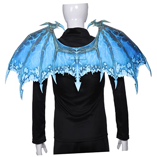 STOBOK Drachenflügelkostüm halloween costume halloween kleidung faschingkostüme Halloween-Dinosaurier-Drachenkostüm Drachenkostüm Halloween Flügel Kostüm kreative fliegende flügel Blue von STOBOK