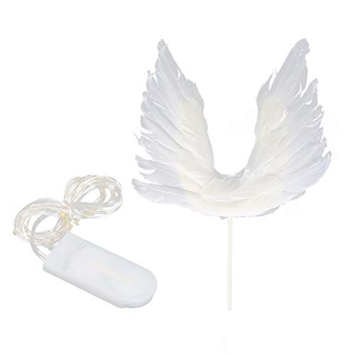 STOBOK Engel Flügel Kuchen Topper Picks Dekoration mit LED-Licht für Baby Shower Geburtstag Hochzeit Party Supplies Supplies STOBOK Engel Flügel Kuchen Topper Picks Dekoration mit LED-Licht für Baby Shower Geburtstag Hochzeit Party Supplies Supplies von STOBOK