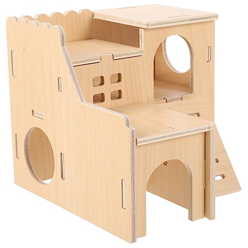 STOBOK Hamster Labyrinth Chalet Rattenspielzeug Katzenhängematte Ratte Stofftier Hamster Doppelhamsterkäfig Groß Hamsterzubehör Hamsterversteck Katzenfenster Hängematte von STOBOK