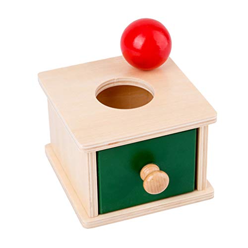 STOBOK Holzkugel Box Spielzeug Montessori Spielzeug Hand-Auge-Koordination Ballbox Unterrichtshilfen Vorschulerziehung Spielzeug für Kinder Kleinkind Kleinkind von STOBOK