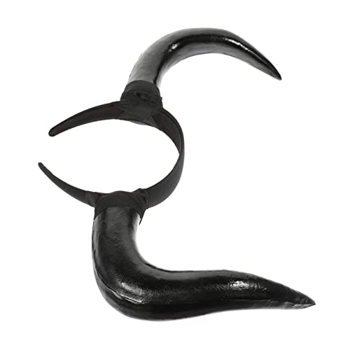 STOBOK Kopfschmuck Aus Horn Stirnband Aus Simuliertem Horn Schafhörner Bandeau Hut Halloween Haarschmuck Halloween Kopfschmuck Weihnachtsdeko Halloween-horn-stirnband Cosplay-haarreifen Plastik von STOBOK