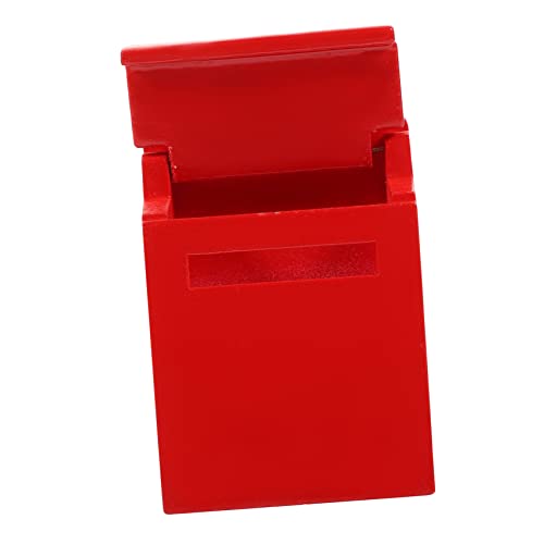 STOBOK Letterbox-Modell Mini- - Briefkasten Mini-hausmöbelmodell Mini-briefkasten- Winzige Briefkastendekoration Mini-briefkasten Aus Holz Hölzern Rot von STOBOK