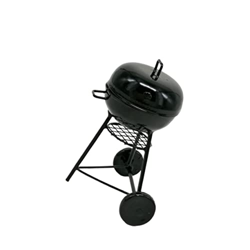 STOBOK Mini-Grillrost Kleiner Grill Miniatur Figur tragbar puppenhauszubehör blackh swor Desktop-Ornament Camping-Dekoration ösch Noir Camping-Layout-Stütze Grillverzierung aus Metall von STOBOK