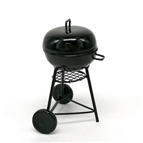 STOBOK Mini-Grillrost Miniatur Zubehör Kleiner Grill tragbar Figur blackh ösch Noir swor Standfest Desktop-Ornament Camping-Dekoration Camping-Layout-Stütze Grillverzierung aus Metall von STOBOK