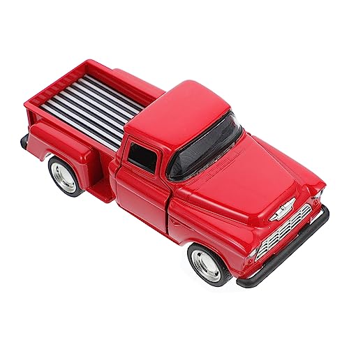 STOBOK Pickup-Truck-Modell Kinder bastelset basteln für Kinder gieskanne kinderspielzeug buggys Mikrospielzeug Zugspielzeug für Kinder Auto LKW-Modell LKW-Spielzeug Legierung rot von STOBOK