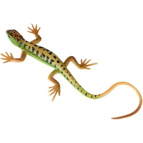 STOBOK Realistische Falsche Bunte Plastik Lizard Figur Echse Action Figuren Reptilien Echsenmodell für Halloween April Fools Day Prop ( Grün ) von STOBOK