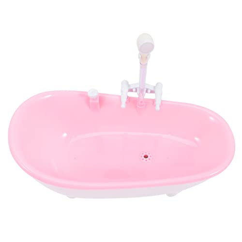 STOBOK Sprühwanne Spielzeug Badewanne Mini Badewanne Mini Puppenbadewanne 18 Puppenmöbel Puppenbadezimmermöbel Badezimmerfiguren Puppenspielzeug Puppendusche Spielzeug Puppenbad von STOBOK