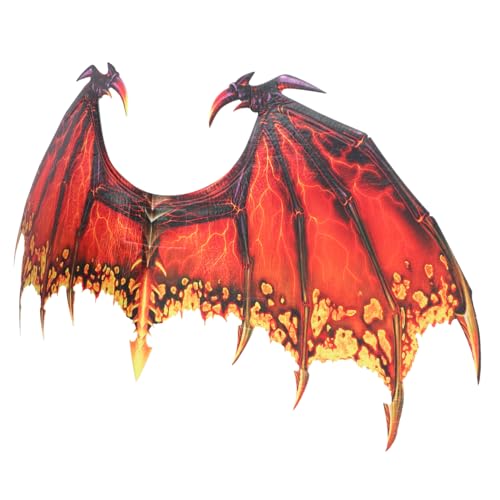 STOBOK kreative fliegende flügel Fledermausflügel Kostüm für Erwachsene aufblasbare Kostüme für Erwachsene Halloween-Fledermausflügel Kostüm aufblasen drachenflügel halloween costume rot von STOBOK