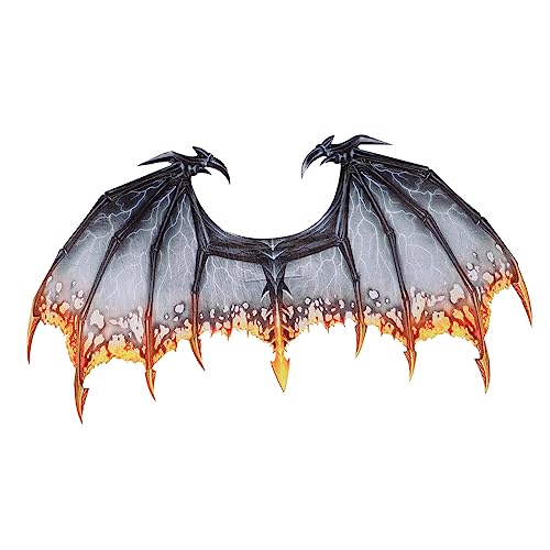 STOBOK kreative fliegende flügel halloween costume halloween kleidung halloween clothes halloween outfits Halloween-Flügel-Kostüm Fledermausflügel Flügel Kostüm Drachenflügelkostüm Black von STOBOK