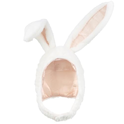 STOBOK tierischer Hut tierische Ohren Kaninchenhaube Frosch mädchen stirnbänder Häschenohrenkappen bunny hat hasenmüzte Easter party hat blackhat Tier Hut Häschenohrkappe Hasenmütze Weiß von STOBOK