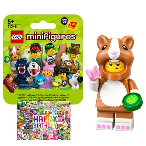 Bundle mit Lego Minifigures 71048 - Sammelfiguren Serie 27 - Figur Auswahl (1. Hamsterkostuem) von STRONCARD