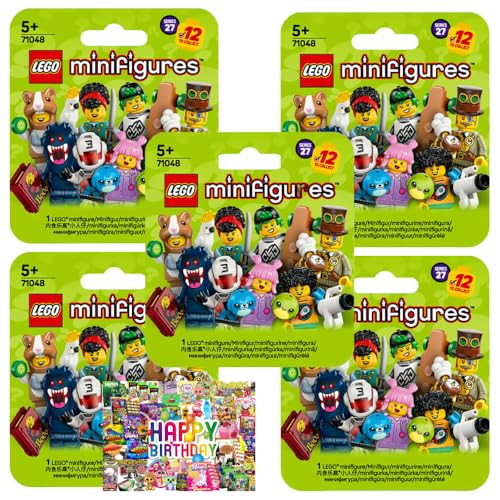 Bundle mit Lego Minifigures 71048 - Sammelfiguren Serie 27 - Figur Auswahl (5 Tüte) von STRONCARD