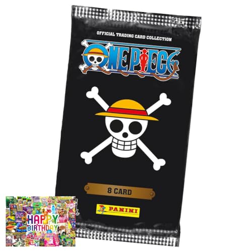 Bundle mit Panini One Piece Karten - Anniversary Sammelkarten (2025) - Auswahl + Exklusive Geburtstagskarte (1 Booster) von STRONCARD