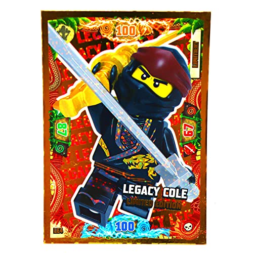 Lego Ninjago Karten Trading Cards Serie 6 - Die Insel (2021) - LE4 Gold Karte Bundle + 10 Originale Hüllen von STRONCARD