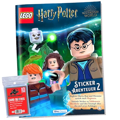 STRONCARD Bundle mit Lego Harry Potter - Serie 2 - Sammelsticker - Exklusive Hüllen - 1 Album von STRONCARD