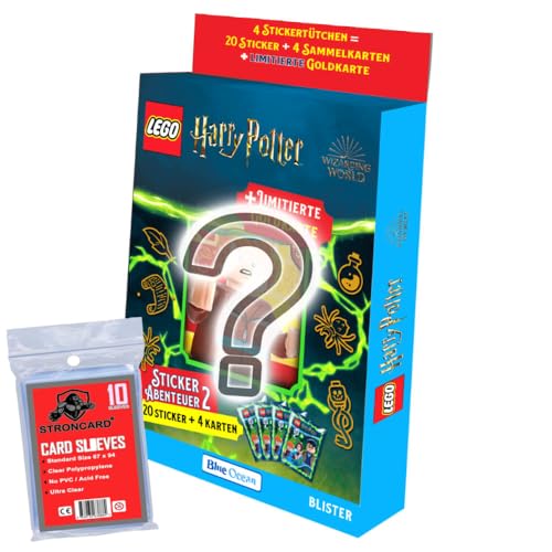 STRONCARD Bundle mit Lego Harry Potter - Serie 2 - Sammelsticker - Exklusive Hüllen - 1 Blister von STRONCARD