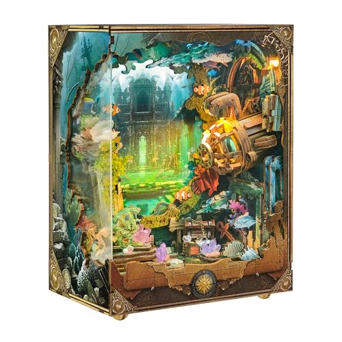 STRUCWOOD DIY Book Nooks – Deep-Sea Explorer Tiny Hous U-Boot Miniaturhaus Kit Gebäude mit Musik, LED-Lichtzauber und rotierender Landschaft – Entdecken Sie Atlanta STRUCWOOD DIY Book Nooks – Deep-Sea Explorer Tiny Hous U-Boot Miniaturhaus Kit Gebäude mit Musik, LED-Lichtzauber und rotierender Landschaft – Entdecken Sie Atlanta von STRUCWOOD