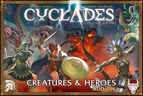 Kykladen: Kreaturen & Helden – 15 Figuren zur Verbesserung der Kreaturen und Heroes von Kykladen: Legendary Edition – von 2 bis 6 Spielern – ab 14 Jahren von STUDIO H