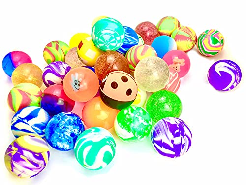 STUWU 12 x Flummi Mix 45 mm Springball Flummis Dopsball Springbälle Gummiball Mitgebsel Kindergeburtstag von STUWU