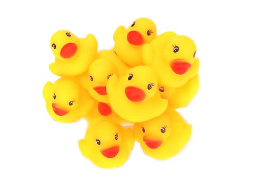 STUWU 12 x Quietscheente 3,5 cm Badeente Badeenten Quietscheentchen Gummiente Entenangeln Badeentchen von STUWU