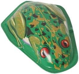 STUWU Knackfrosch aus Blech 8,5 cm Blechspielzeug Knacktier Klickfrosch Clicker Nostalgiespielzeug von STUWU