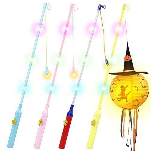 Laternenstab Kinder LED, 4 Stück Laternenstab mit LED für St. Martin, Elektrische Laternenstäbe, Elektrischer Laternenstab für Kinderpartys, Sankt Martin, Halloween, Kostümpartys, Laternenumzug Laternenstab Kinder LED, 4 Stück Laternenstab mit LED für St. Martin, Elektrische Laternenstäbe, Elektrischer Laternenstab für Kinderpartys, Sankt Martin, Halloween, Kostümpartys, Laternenumzug von STVST