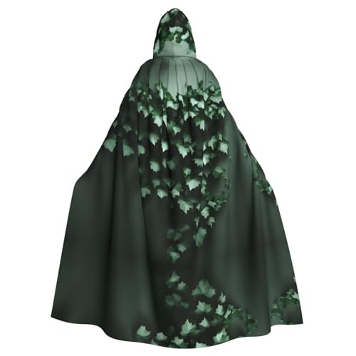 STejar Green Creeper Halloween Erwachsene Kapuzenumhang Kapuzenmantel Umhang Damen Herren Halloween Dress Up Party Cosplay Kostüme von STejar