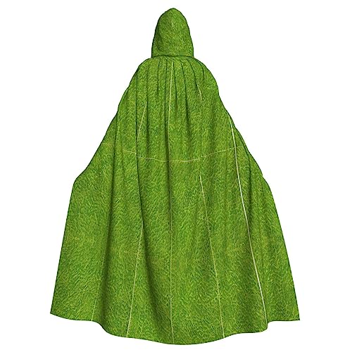 STejar Green Grassland Halloween Erwachsene Kapuzenumhang Kapuzenmantel Umhang Damen Herren Halloween Dress Up Party Cosplay Kostüme Schwarz, Einheitsgröße von STejar