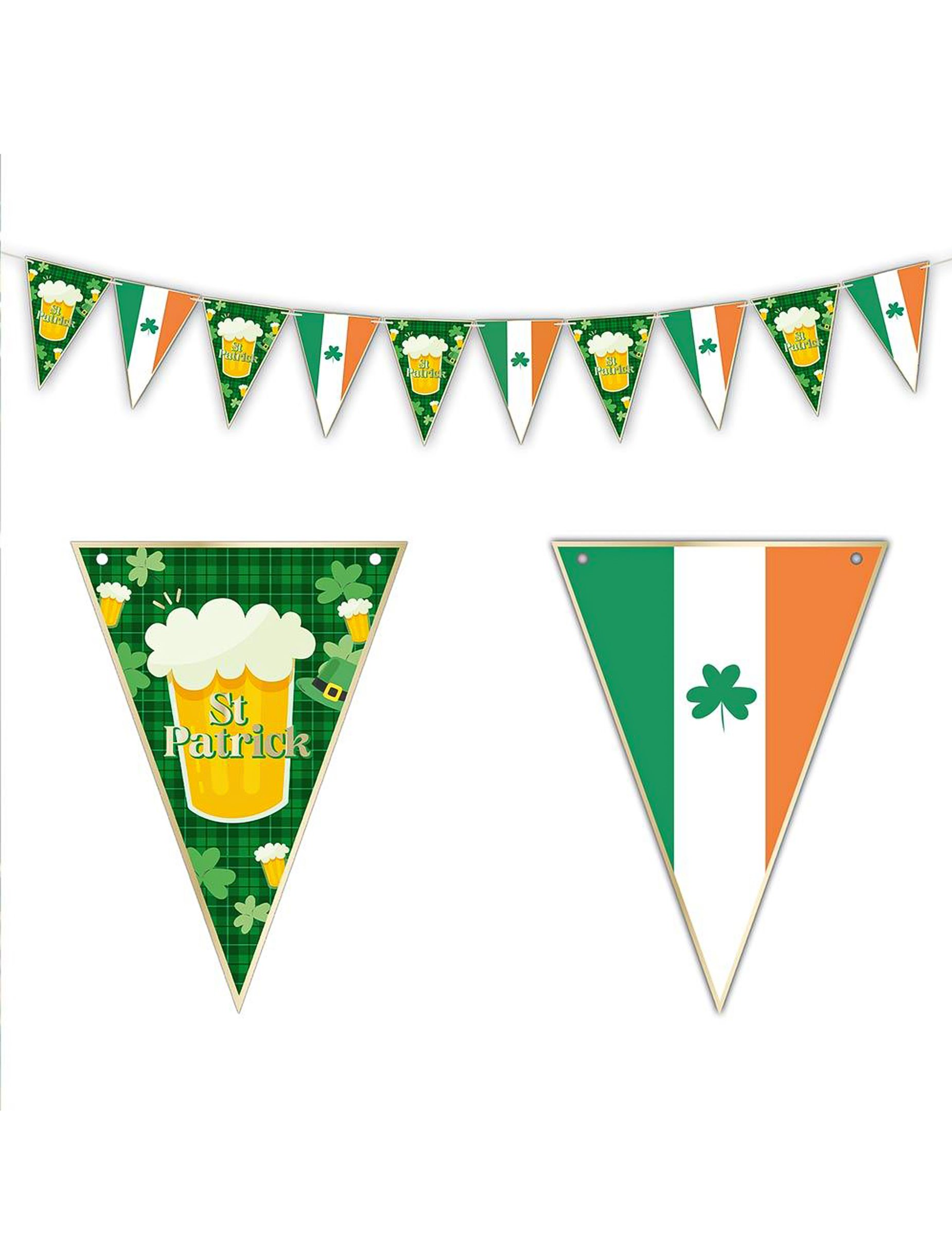Bier St. Patrick Wimpelgirlande 3m Bier St. Patrick Wimpelgirlande 3m von SUD TRADING