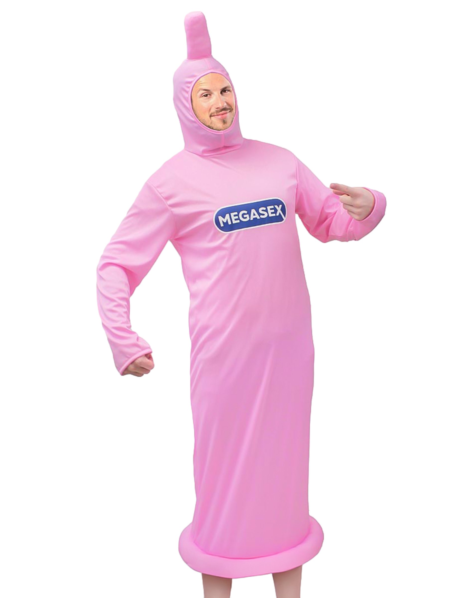 Rosa Kondom-Kostüm, Erwachsene Rosa Kondom-Kostüm, Erwachsene von SUD TRADING