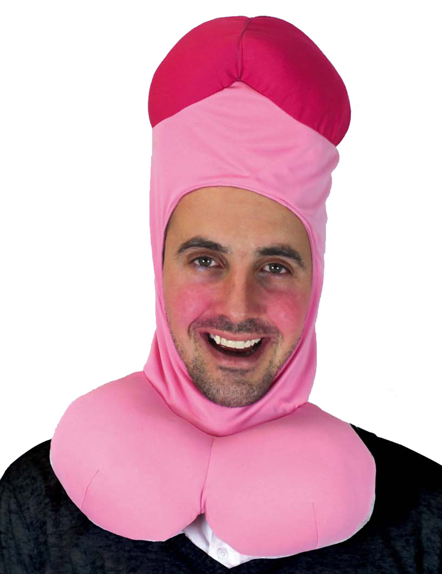 Witzige Erwachsenen Schwanz-Mütze Kopfbedeckung rosa-pink von SUD TRADING