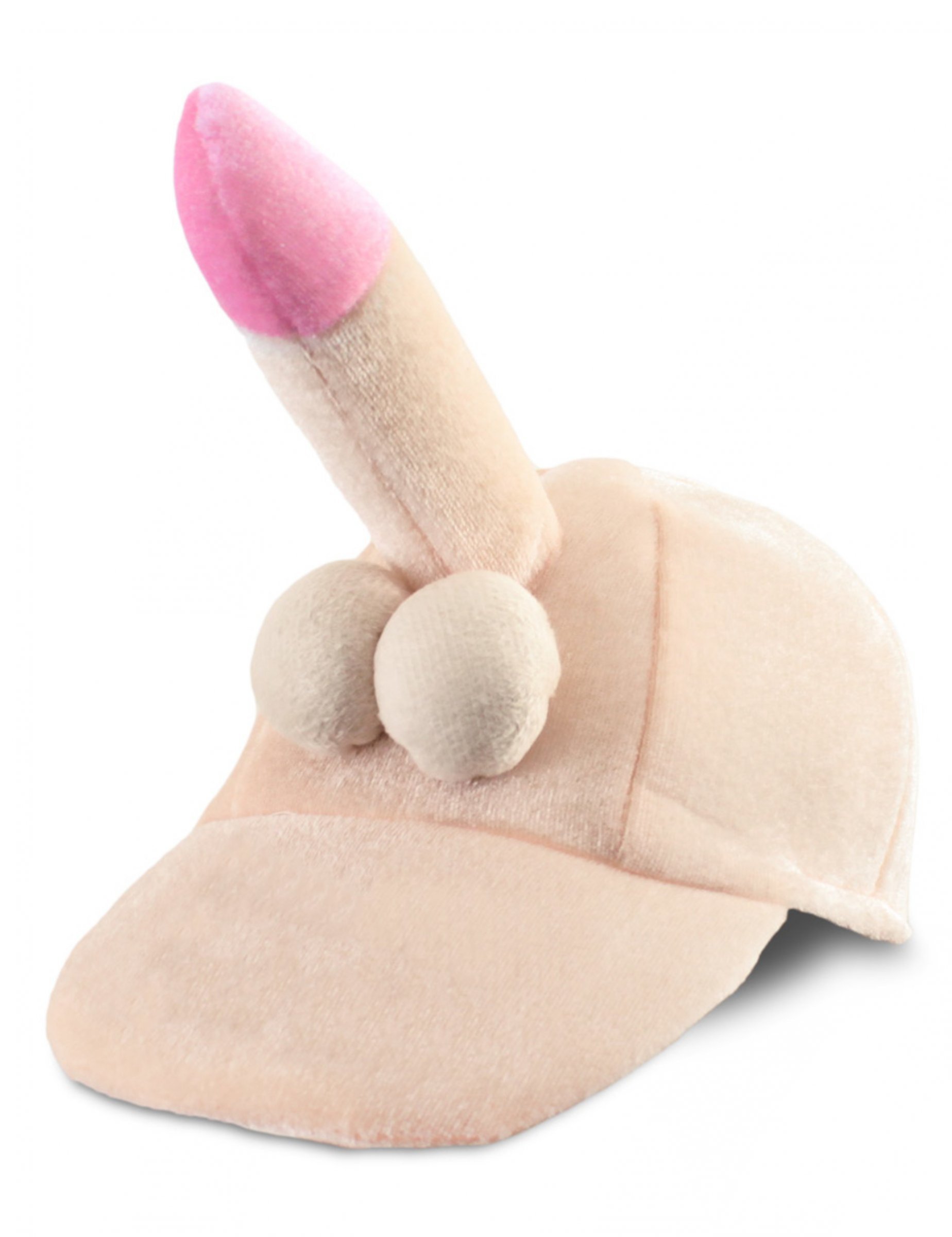 Witzige Penis Erwachsenen-Mütze beige-rosa von SUD TRADING
