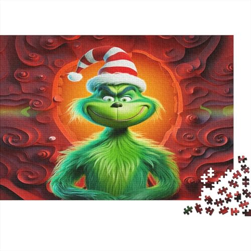 Grinch Puzzlespiel 1000 Teile Für Erwachsene, Einzigartige Kunstwerke Und Vorlage - Geburtstagsgeschenk - Spaßige Puzzles Mit Überraschung Von Puzzle in A Bag Puzzel 1000pcs von SUFFERBOW