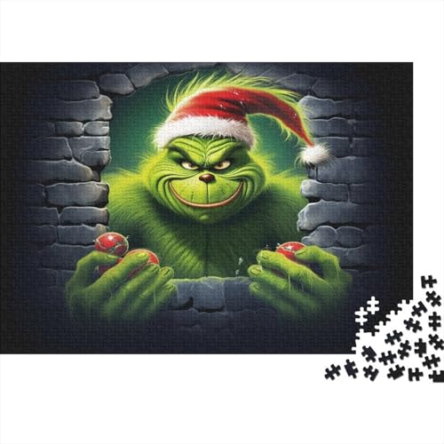 Grinch Puzzlespiel 1000 Teile Für Erwachsene, Einzigartige Kunstwerke Und Vorlage - Geburtstagsgeschenk - Spaßige Puzzles Mit Überraschung Von Puzzle in A Bag Puzzel 1000pcs von SUFFERBOW