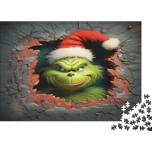 Grinch Puzzlespiel 1000 Teile Für Erwachsene, Einzigartige Kunstwerke Und Vorlage - Geburtstagsgeschenk - Spaßige Puzzles Mit Überraschung Von Puzzle in A Bag Puzzel 1000pcs von SUFFERBOW