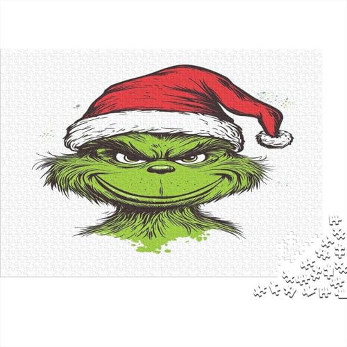 Grinch Puzzlespiel 1000 Teile Für Erwachsene, Einzigartige Kunstwerke Und Vorlage - Geburtstagsgeschenk - Spaßige Puzzles Mit Überraschung Von Puzzle in A Bag Puzzel 1000pcs von SUFFERBOW