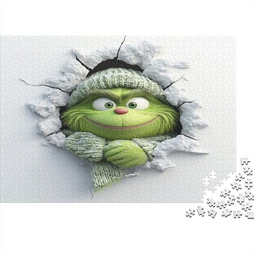 Grinch Puzzlespiel 1000 Teile Für Erwachsene, Einzigartige Kunstwerke Und Vorlage - Geburtstagsgeschenk - Spaßige Puzzles Mit Überraschung Von Puzzle in A Bag Puzzel 1000pcs von SUFFERBOW