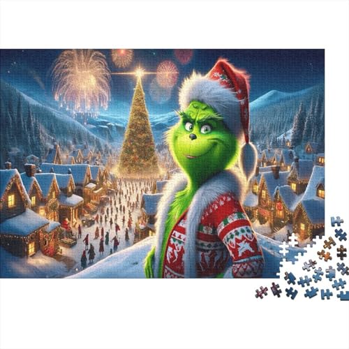 Grinch Puzzlespiel 1000 Teile Für Erwachsene, Einzigartige Kunstwerke Und Vorlage - Geburtstagsgeschenk - Spaßige Puzzles Mit Überraschung Von Puzzle in A Bag Puzzel 1000pcs von SUFFERBOW