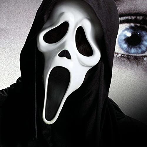 Halloween Ghost Face Maske Erwachsene Scream Maske Ghostface Mask für Karneval, Fasching, Halloween Dekoration von SUGBIU