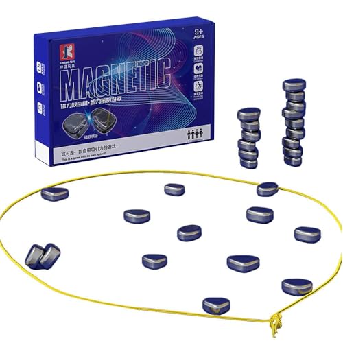 Magnetisches Schachspiel Steine, Tragbares Magnet Schach Magnetic Chess Game Schachbrett Magnetisch Tisch Magnetspiel für Familientreffen (C) von SUGBIU