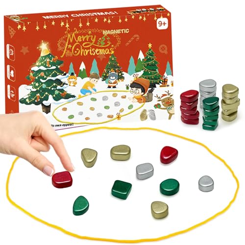 Magnetisches Schachspiel Steine, Tragbares Magnet Schach Magnetic Chess Game Schachbrett Magnetisch Tisch Magnetspiel für Kinder Erwachsene Partyzubehör (A) von SUGBIU