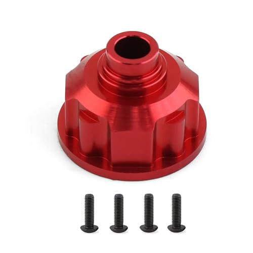 SUIOPPYUW 1 stücke Aluminium Legierung Durableerential Getriebe Box Für E revo 1/10 Short Course Langlebig RC Auto Zubehör Ersatzteile, Rot von SUIOPPYUW