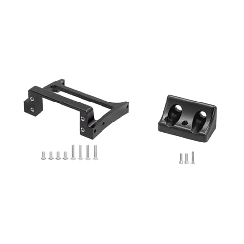 SUIOPPYUW 1 stücke Aluminium Legierung Lenkung Servo Unterstützung Für 1/10 Capra Scx10 Crawler Präzision RC Auto Zubehör Ersatz Teile, Schwarz von SUIOPPYUW