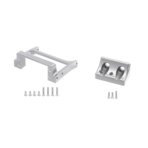 SUIOPPYUW 1 stücke Aluminium Legierung Lenkung Servo Unterstützung Für 1/10 Capra Scx10 Crawler Präzision RC Auto Zubehör Ersatz Teile, Silber von SUIOPPYUW