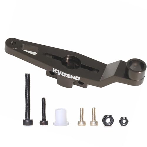 SUIOPPYUW 1 stücke Aluminium Legierung Servo Horn Arm Für 1/10 MP10 MP9 SANWA KO MP IFW455 On Road Fahrzeuge Starke schwarz RC Auto Zubehör von SUIOPPYUW