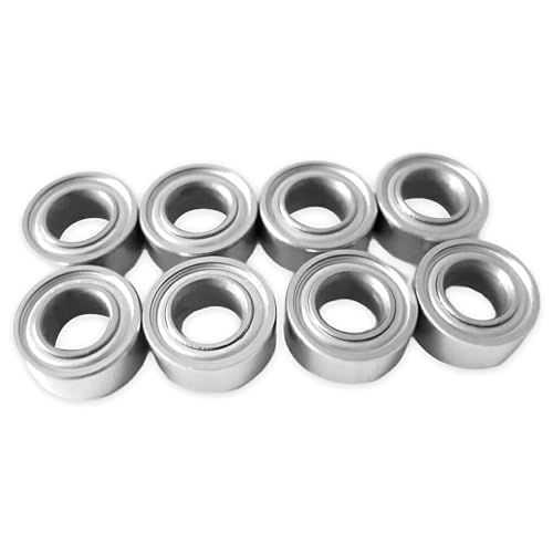 SUIOPPYUW 8 Stück 11x5x4MM Lager für 1/10 Axial SCX10 Oberes 11x5x4MM Lager für 1/10 Axial SCX10 – Teilenummer SCX0023 Edelstahl von SUIOPPYUW