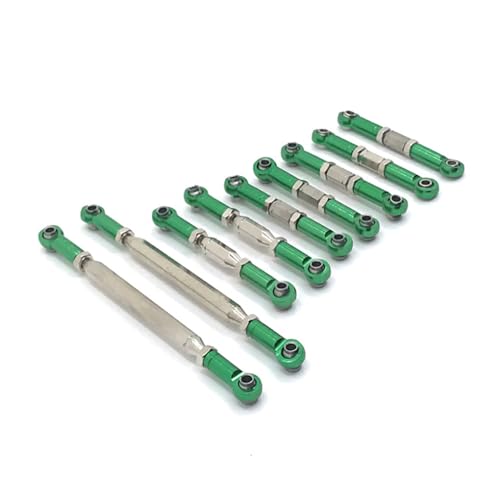 SUIOPPYUW 9 Paket/los Lenkung Link Arm Ziehen Spurstange Für 1/12 WLtoys 12428 FY 03 RC Auto S Haltbarkeit Mit Aluminium Legierung Lenkung, Grün SUIOPPYUW 9 Paket/los Lenkung Link Arm Ziehen Spurstange Für 1/12 WLtoys 12428 FY 03 RC Auto S Haltbarkeit Mit Aluminium Legierung Lenkung, Grün von SUIOPPYUW