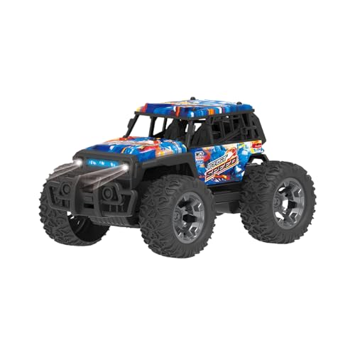 SUIOPPYUW Hochgeschwindigkeits 4WD RC Truck mit leichtem ferngesteuertem Auto für Outdoor Spaß, Fahrrad, hoch, einfach zu steuern, unschlagbare Geschenkauswahl, Blau von SUIOPPYUW