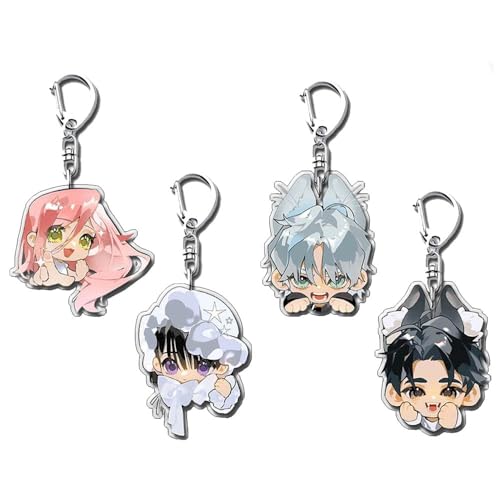 Alien Stages Figur Schlüsselanhänger Anime Key Chain Kollektionen Alien Stages Niedliche Tasche Charms 4 Set von SUJEBRAN